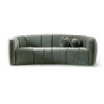 Kivona Vertical Channel Tufted Curved Sofa