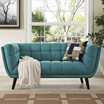 Kivona Beatow Upholstered Fabric Loveseat