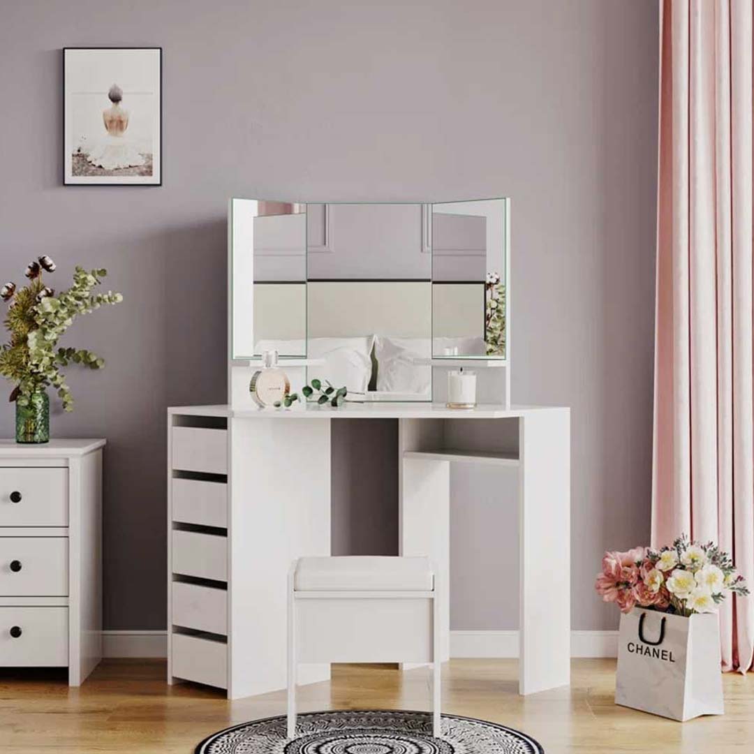 Kivona Daniella Dressing Table with Mirror Kivona Daniella Dressing Table with Mirror