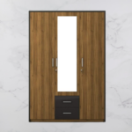 Kivona Three-Door Wardrobe by Home Centre