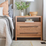 Kivona Bedside Table with 2 Drawers