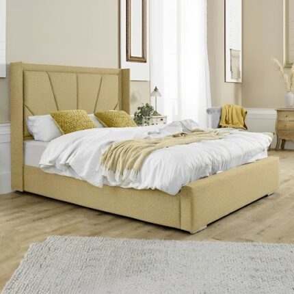 Kyrelle Fabric Upholstered Bed Frame