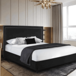 Splash Sensio Soft Upholstered Bed Frame with Padded Headboard