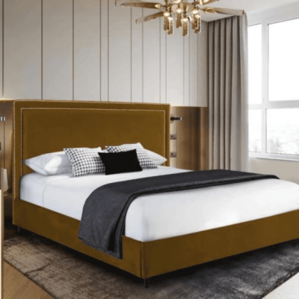 Splash Sensio Soft Upholstered Bed Frame with Padded Headboard