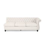 Kivona 6-Seater Sofa with Fabric Tufted Upholstery
