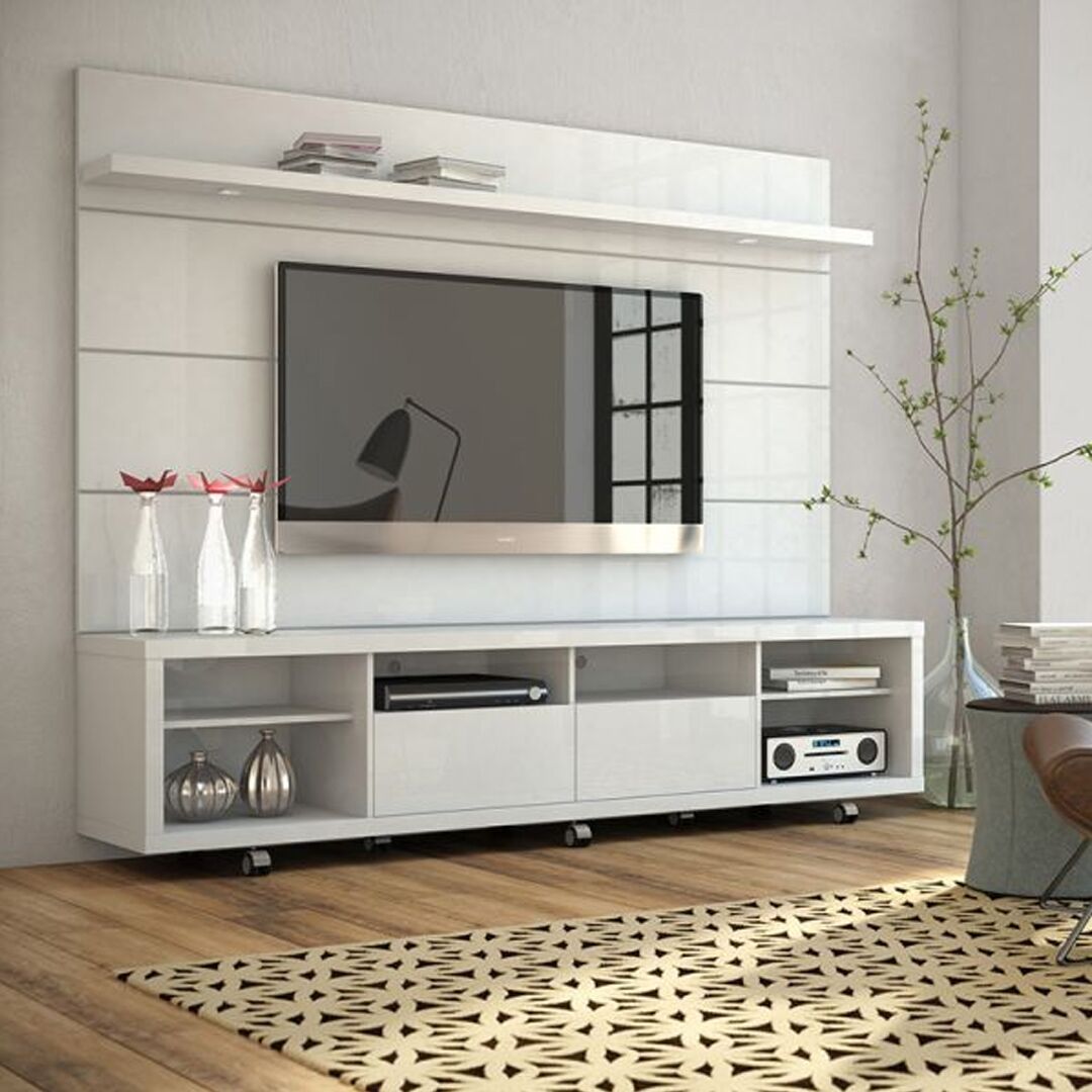 Kivona Cabrin TV Stand with Floating Wall Panel Kivona Cabrin TV Stand with Floating Wall Panel