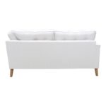 Kivona Caenada White L-Shaped Sectional Sofa