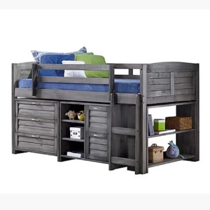 Kivona Louver Low Loft in Antique Grey