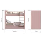 Kivona Double Bunk Bed with Trundle