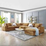 Kivona Cozy Fabric Upholstered Sofa Set