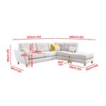 Kivona Gaelle Modern Design Sectional Sofa
