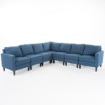 Kivona U-Shaped Scroll Arm Chesterfield Sofa
