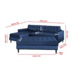 Kivona Mikkara Convertible Corner Sofa Bed