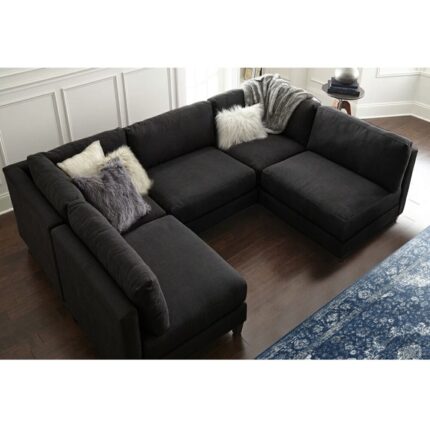 Kivona Versatile Sectional Sofa with Ottoman