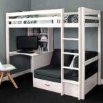 Kivona Nina European Bunk Bed with Desk & High Sleeper
