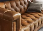 Kivona At The Helm Wallace 4-Seater Leather Chesterfield Sofa