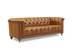 Kivona At The Helm Wallace 4-Seater Leather Chesterfield Sofa