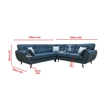Kivona Versatile Reversible Modular Corner Sofa