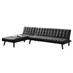 Kivona Reversible Sleeper Sofa with Stylish Wooden Legs