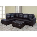 Kivona Russ L-Shape Sofa Set with Functional Ottoman