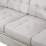 Kivona Sectional Sofa Set with Chaise and Storage Ottoman