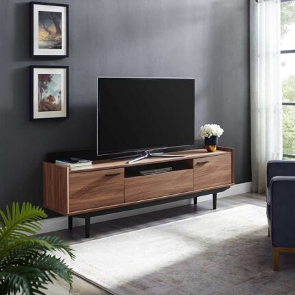 Kivona Walnut Wooden TV Stand