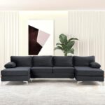 Kivona U-Shaped Modular Sofa with Double Chaise