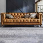 Kivona At The Helm Wallace 4-Seater Leather Chesterfield Sofa