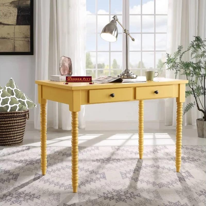 Kivona Study Table with Wooden Legs Kivona Study Table with Wooden Legs