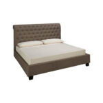 Kivona Tufted Elegance Bed with Button Headboard