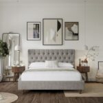 Kivona Button-Tufted Elegance Bed Frame