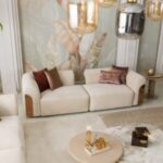 Kivona Luxe Rose Gold Sofa