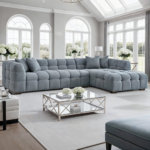 Kivona Luxe Bubble Tufted Corner Sofa