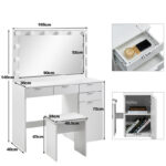 Kivona Braunstein Dressing Table with Mirror