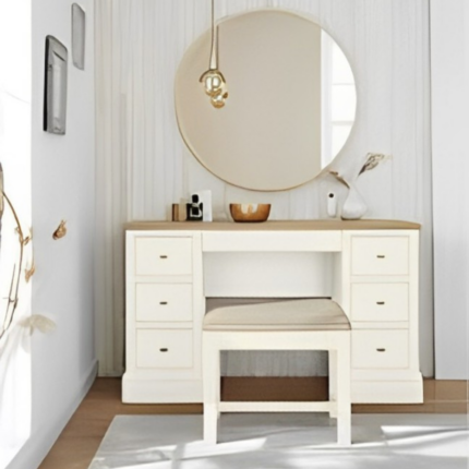 Kivona Chalk White Hampton Painted Dressing Table
